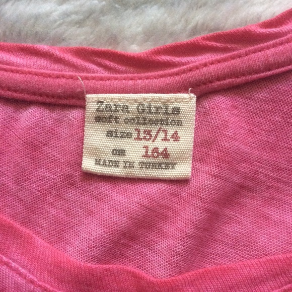Zara Girls Soft Collection Pink Embroidered Top - Picture 5 of 7